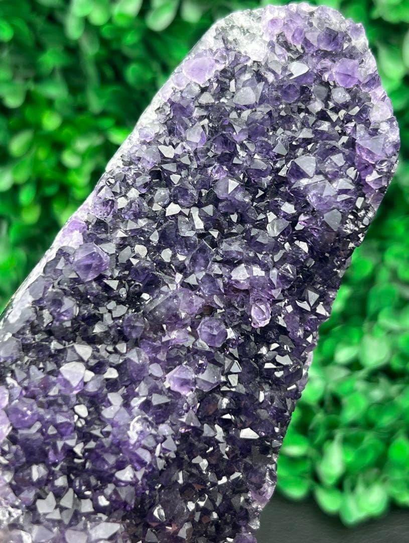 ミニアメジストドーム　濃紫　ウルグアイ産　高品質原石　美品　紫水晶　置物