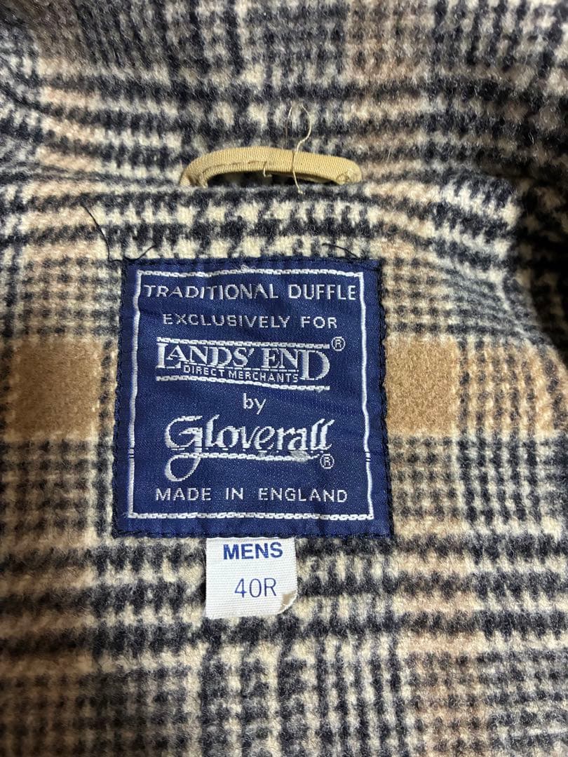 ぷ*ん様 美品　ランズエンド　グローバーオール　ベージュ ダッフルコート 40