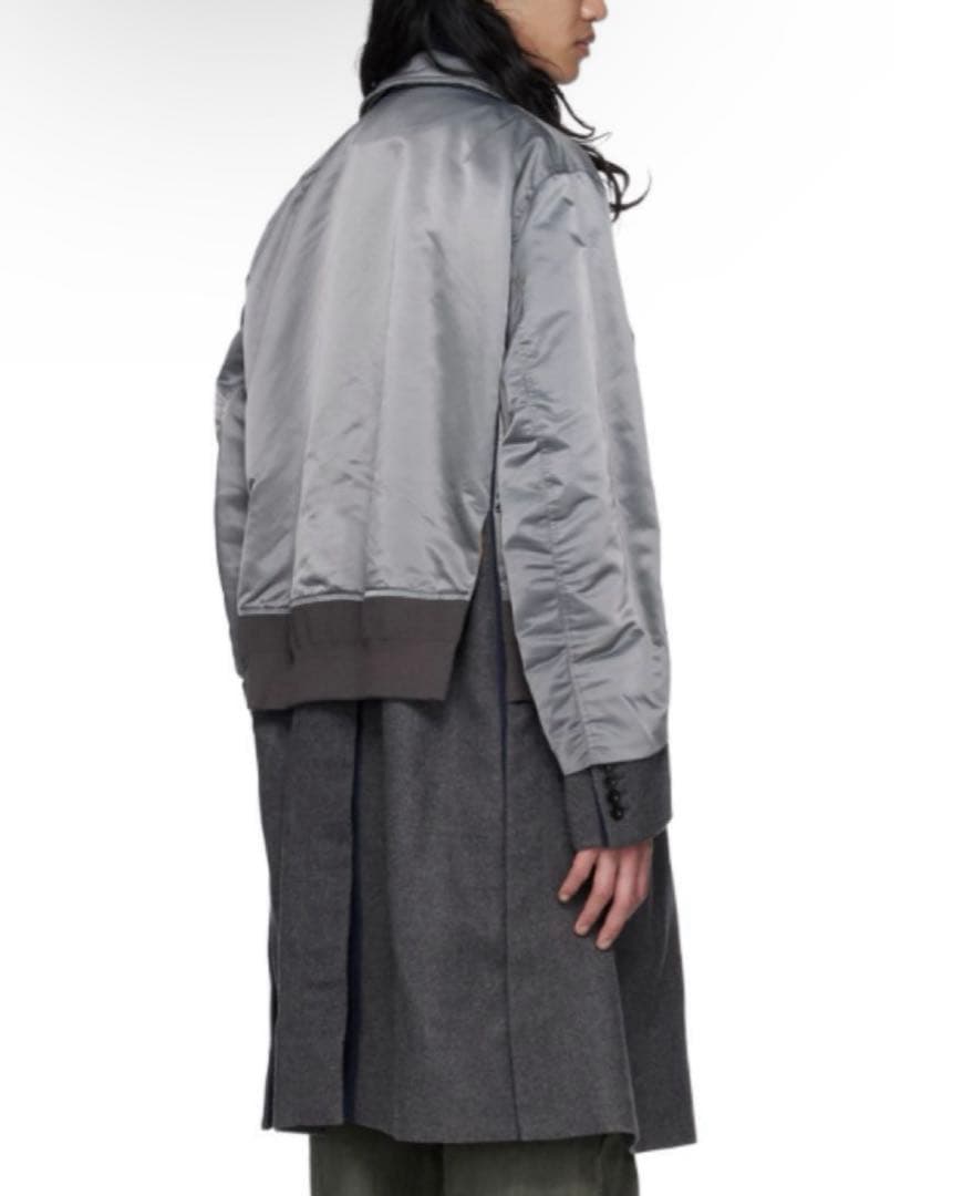sacai　 22AW　Nylon Twill Mix Coat