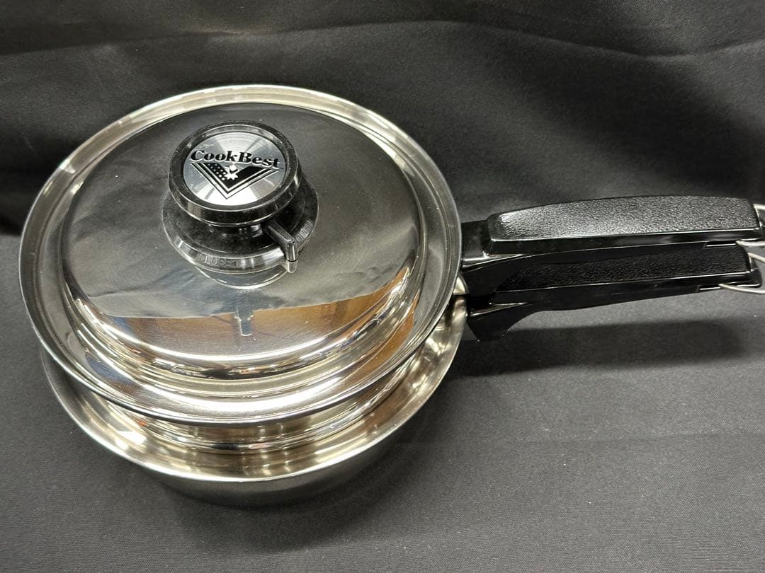 【保管品】Cook Best T304 7-Ply 蒸し器　片手鍋　19cm