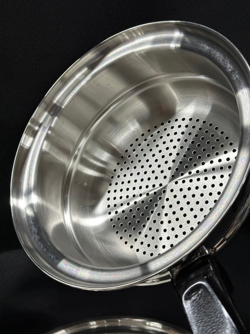 【保管品】Cook Best T304 7-Ply 蒸し器　片手鍋　19cm