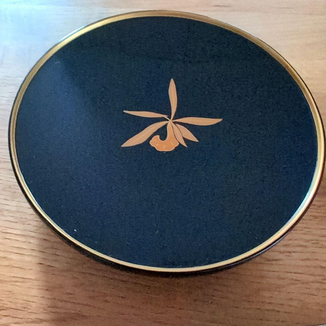 輪島塗 五聖蒔絵銘々皿5枚セット 金箔蒔絵装飾 共箱説明書き付