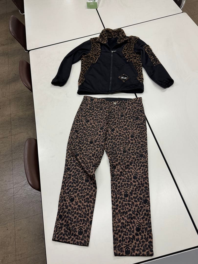 値下げ　ダンスウィズドラゴン　ヒョウ柄ジャケットとパンツセット　3
