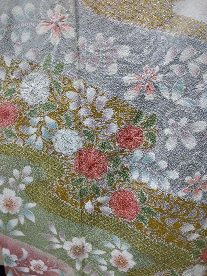 最終値下げ F-300 訪問着 未使用 京友禅 辻ケ花 霞 金彩 暈し 美品