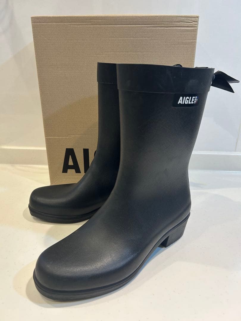 【限定値下げ】AIGLE 長靴 レインブーツ ブラック