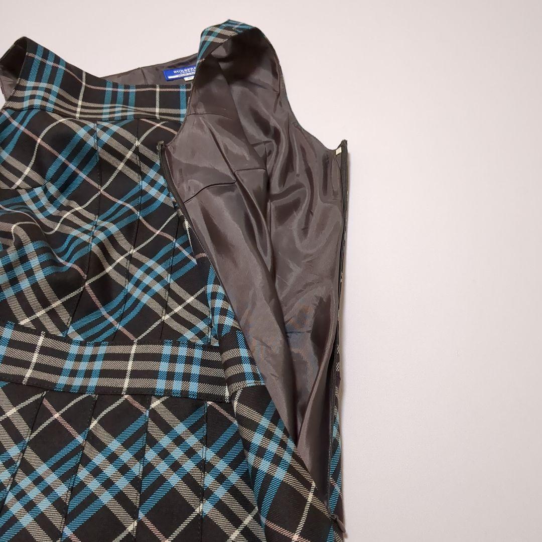 バーバリーブルーレーベル ノースリーブ ワンピース プリーツ