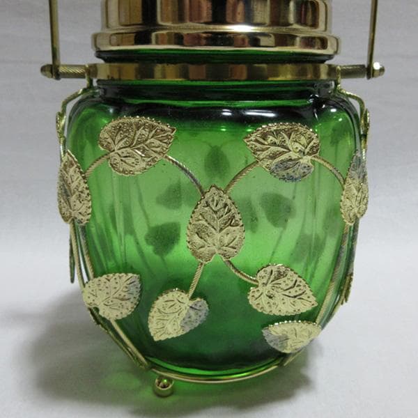 TERADA WAREガラスキャンディーポットオルゴール付昭和平成レトロ未使用品