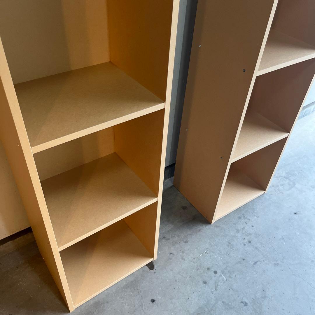 美品・廃盤希少★無印 パルプボードボックス・タテヨコＡ４サイズ・５段 ２個セット