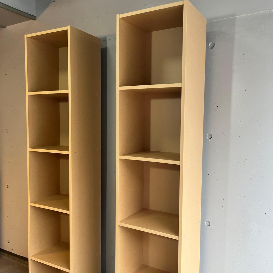 美品・廃盤希少★無印 パルプボードボックス・タテヨコＡ４サイズ・５段 ２個セット