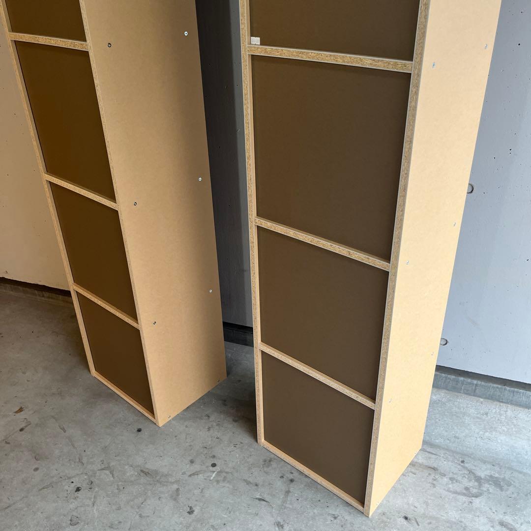 美品・廃盤希少★無印 パルプボードボックス・タテヨコＡ４サイズ・５段 ２個セット