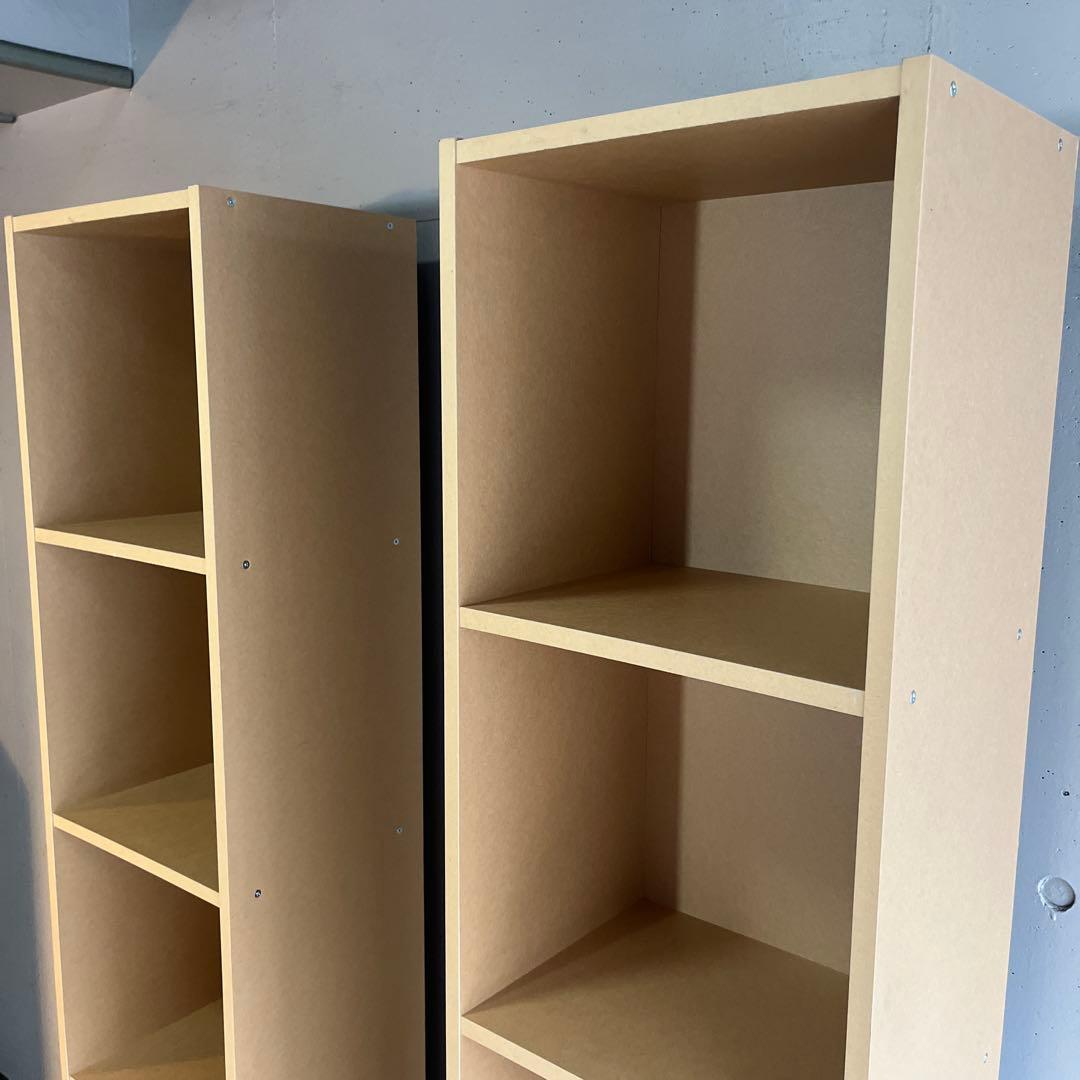 美品・廃盤希少★無印 パルプボードボックス・タテヨコＡ４サイズ・５段 ２個セット