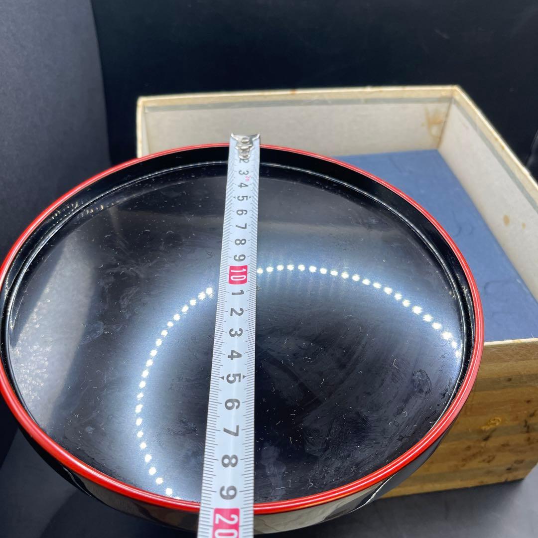 輪島塗　丸盆　5枚セット