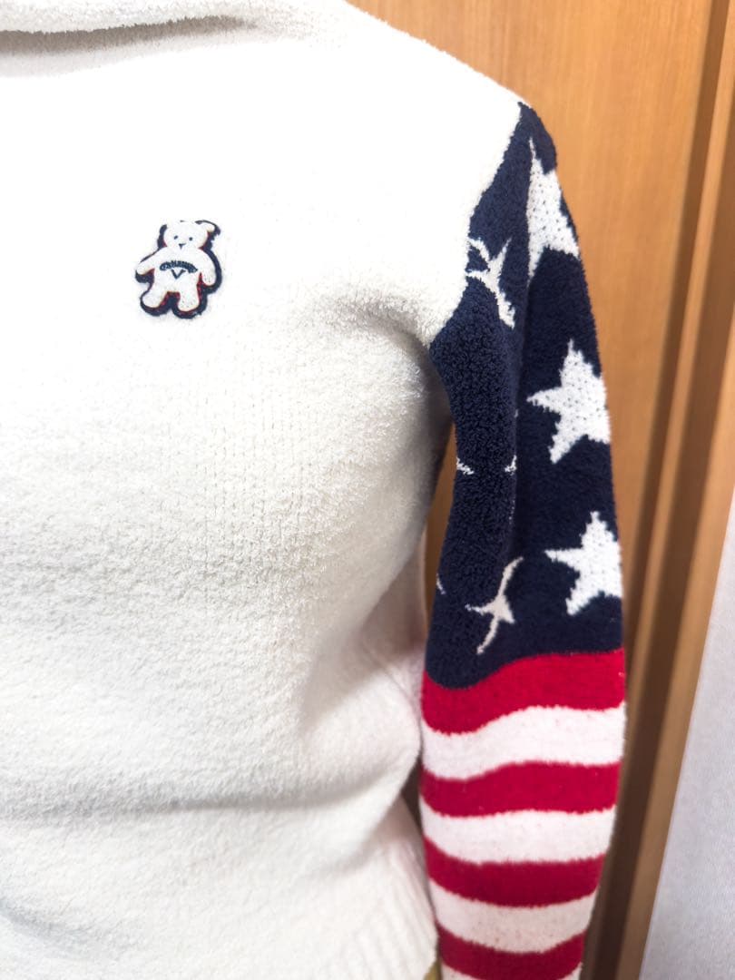 ３点セット【新品】キャロウェイ ホワイト フリース ニット スカート ハイネック