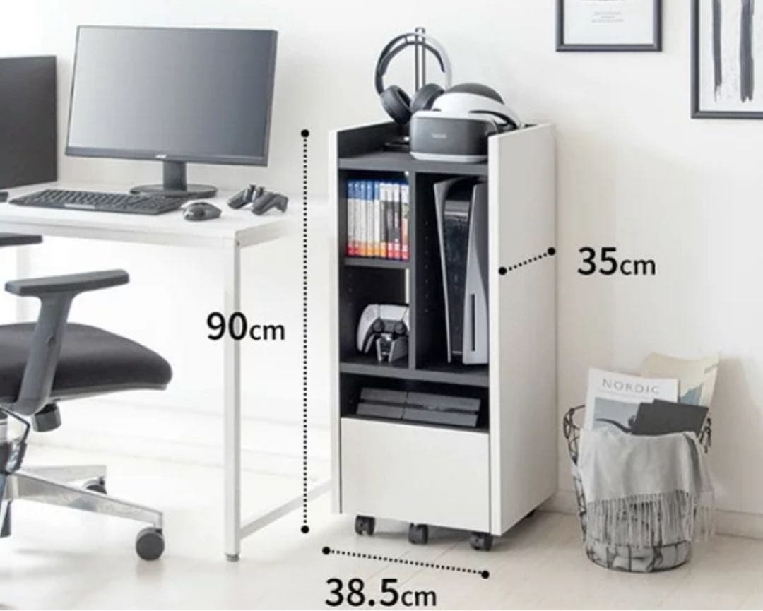 【東京都内23区配送無料】ゲームラック + dvd ブルーレイ棚　収納