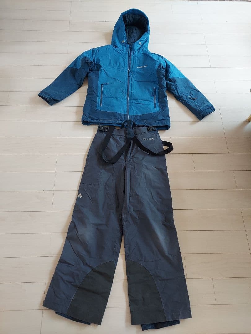 mont-bell パウダーステップ ジャケットアルパインパンツ上下150