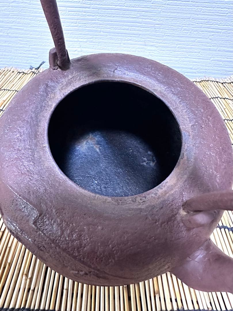 未使用コンディション　南部及鉄鋳造所宝鉄堂　及川栄喜(二代目鉄)造　１５型棗