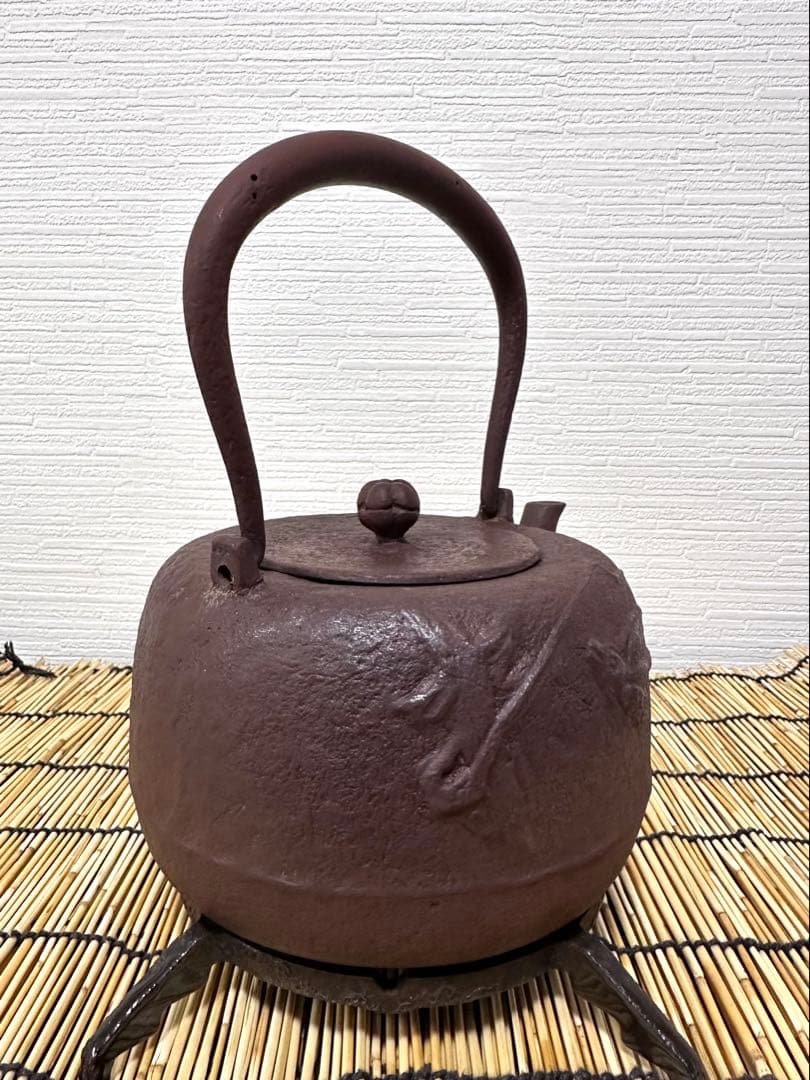 未使用コンディション　南部及鉄鋳造所宝鉄堂　及川栄喜(二代目鉄)造　１５型棗