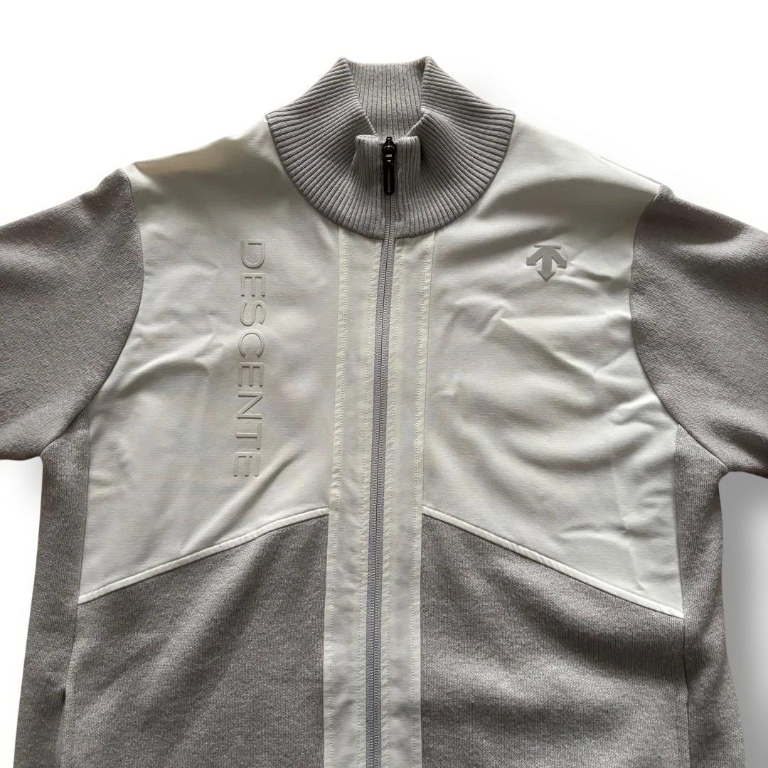 DESCENTE GOLF フルジップ ハイブリッド ストレッチ セーター M