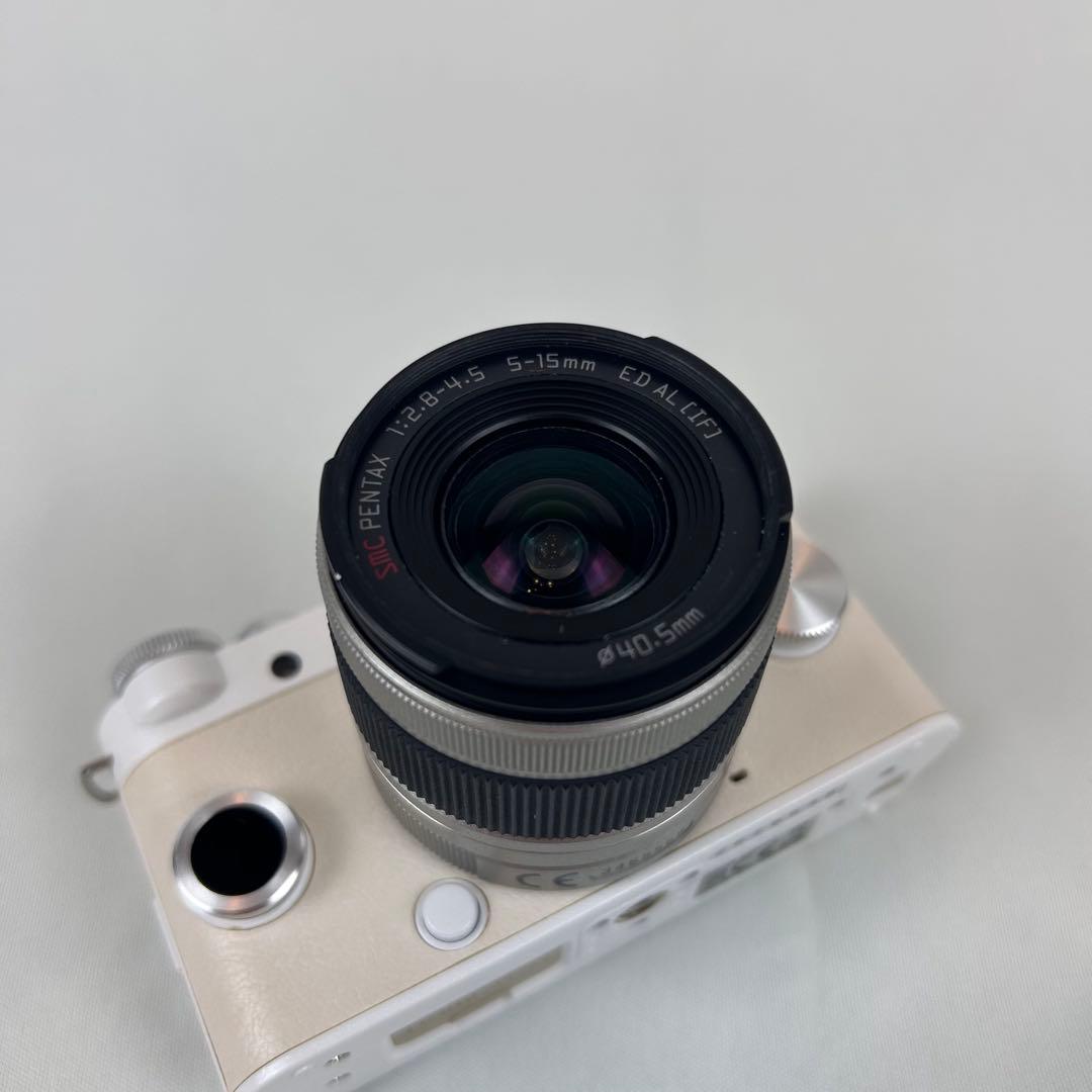 【美品】PENTAX ペンタックス Q-S1 ホワイト ミラーレス一眼