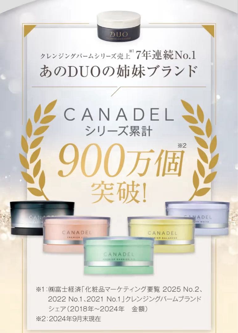 CANADEL 半額の５個セット！無添加フェイスジェル　プレミアバリアフィックス