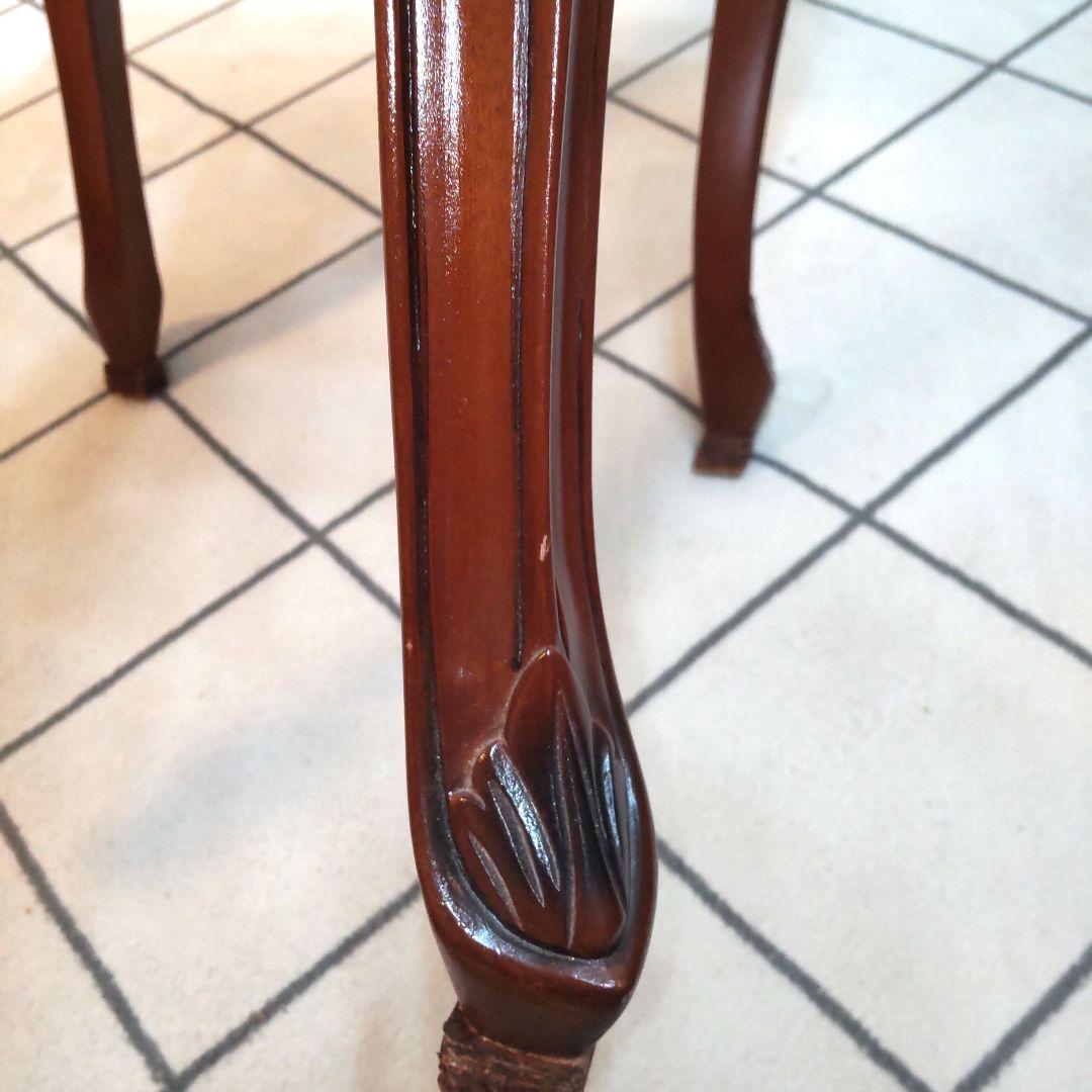 JAMページ 猫脚 アンティーク マホガニー家具 サイドテーブル