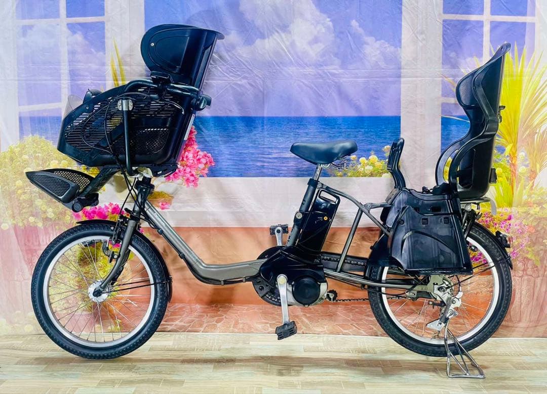 パナソニックギュット⭐️13AH！子供乗せ電動アシスト自転車Y3253