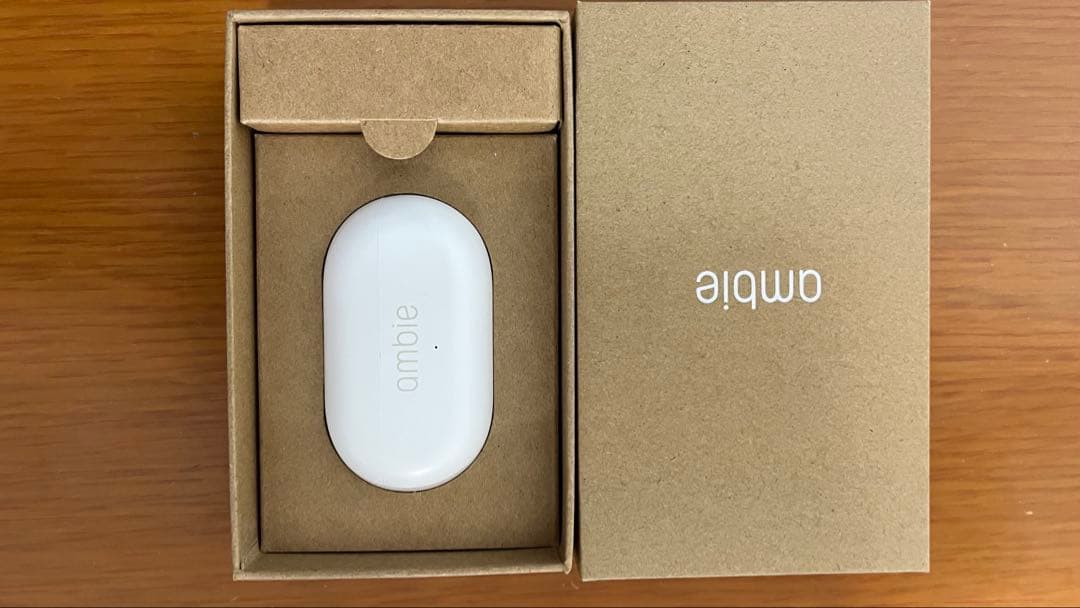 ambie/beams ワイヤレスイヤホン　箱、説明書、充電ケーブル全部あり！