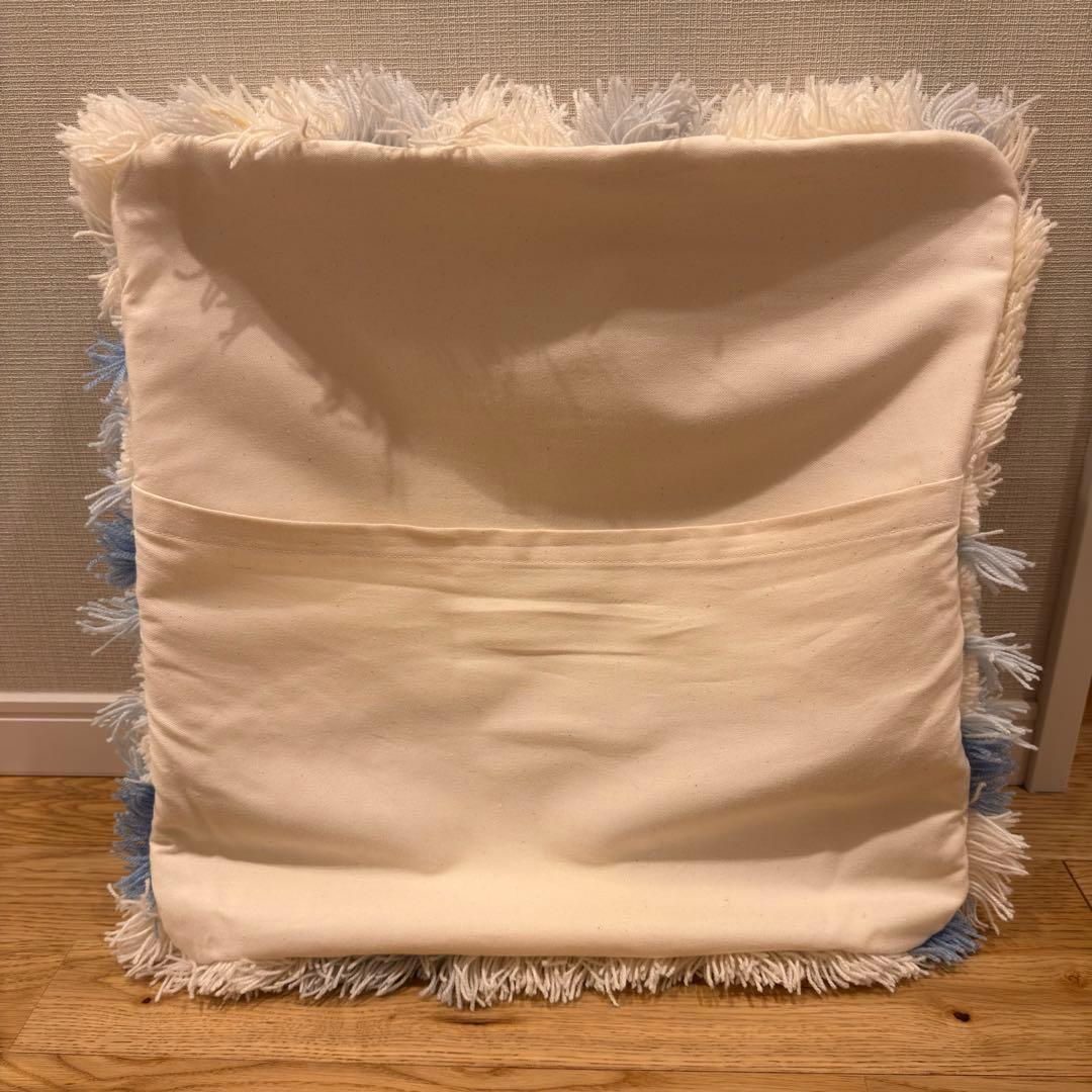 クッションカバー MIYOSHI RUG / RAGGED CUSHION COVE BLUE