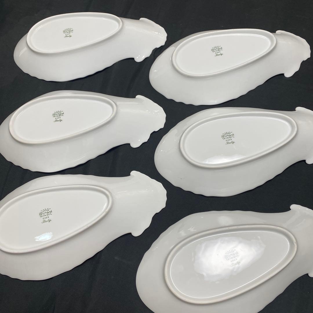 【美品】リチャードジノリ　ピクルスディッシュ　ベッキオロゼリーニ6枚