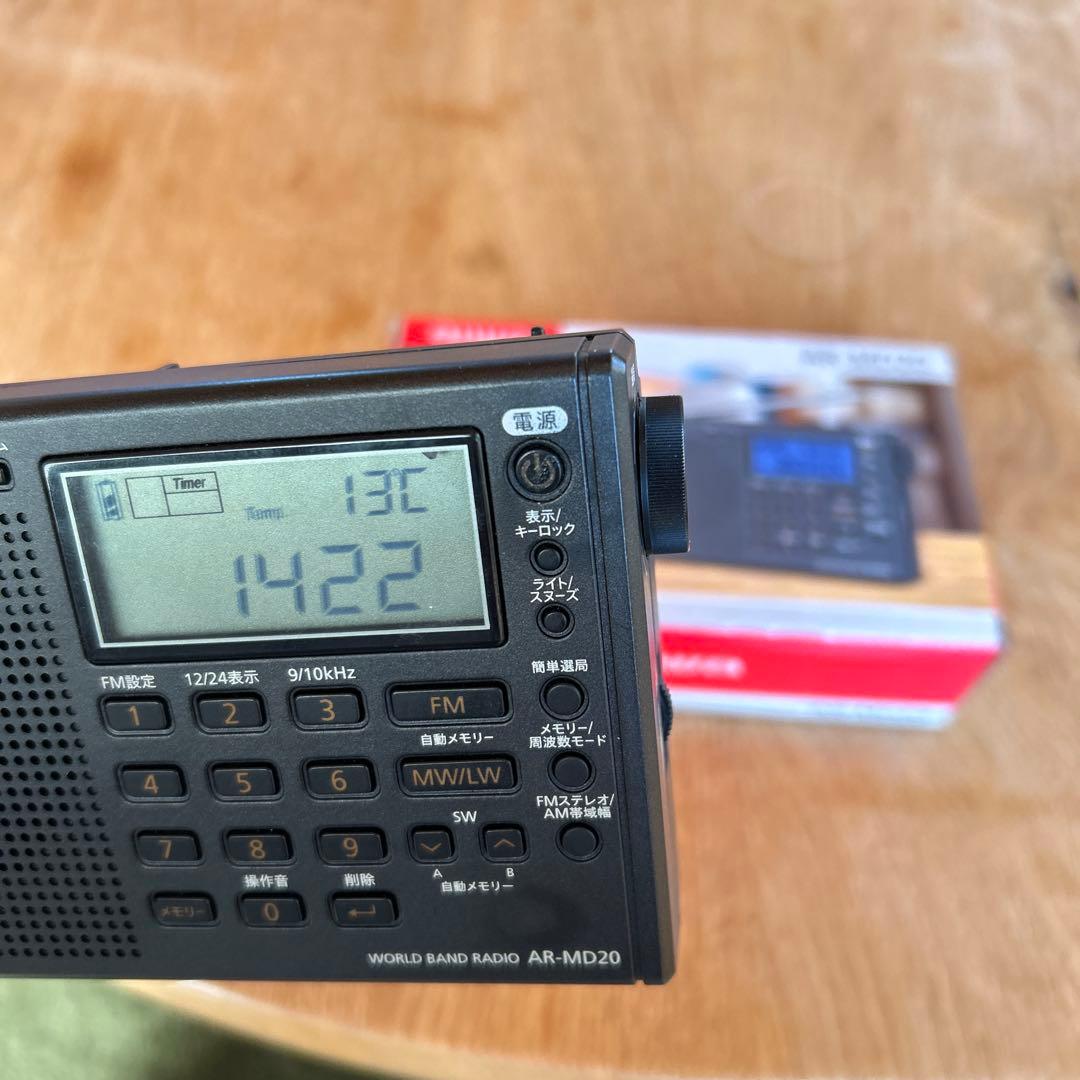 中古美品aiwa ワールドバンドラジオ AR-MD20 BCL ポータブルラジオ