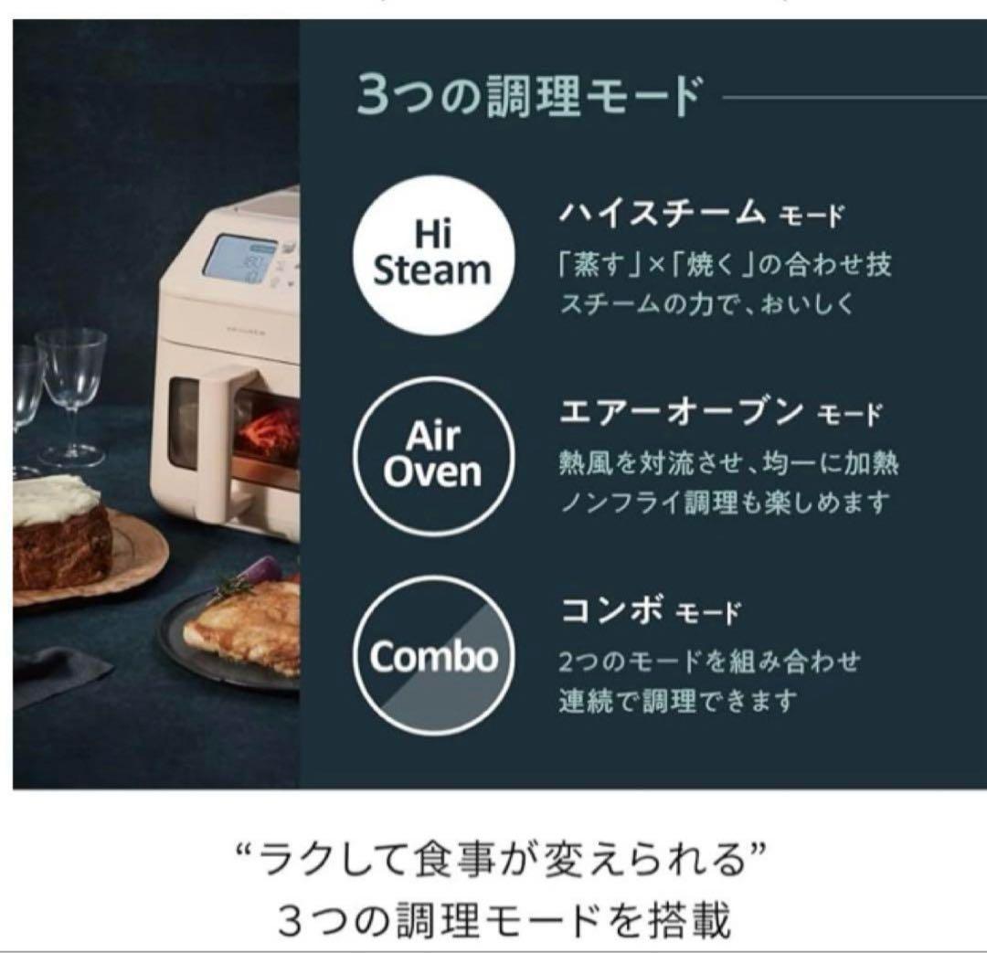 récolte ハイスチームエアオーブン RAO-3 (BK)
