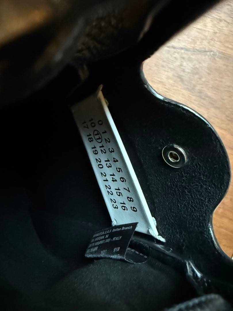 Maison Margiela NECK POUCH レザー ポーチ BK