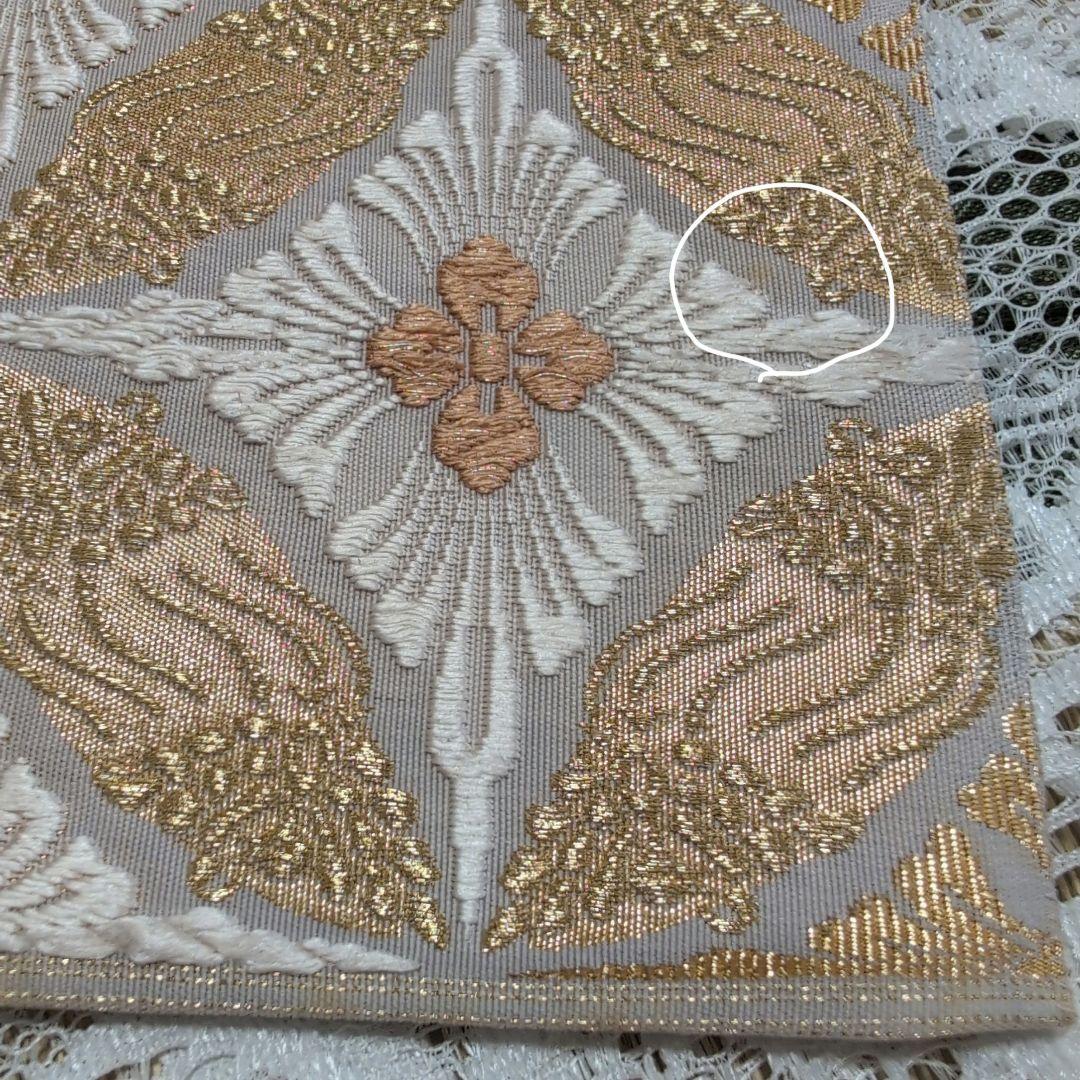 高級 袋帯 織匠十一代目 篠屋宗兵衛謹製 七宝繋 つづれ唐織 木箱付