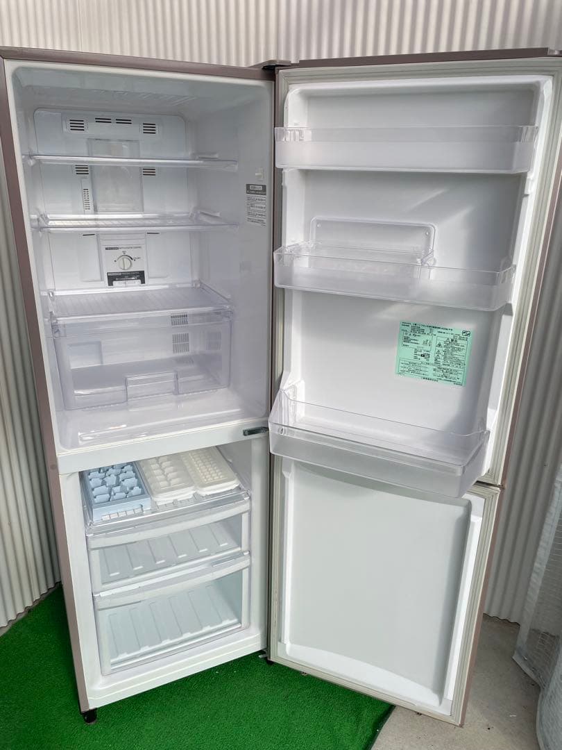 856三菱 Hシリーズ 256L大きめ2ドア冷蔵庫 ラベンダーピンク 一人暮らし