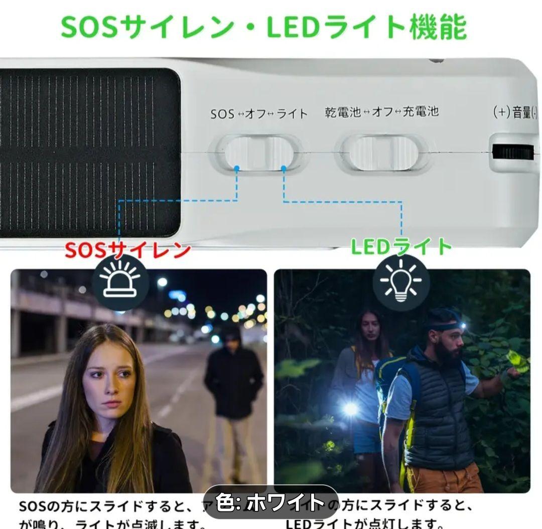 多機能ポータブルテレビ 5インチ ホワイト