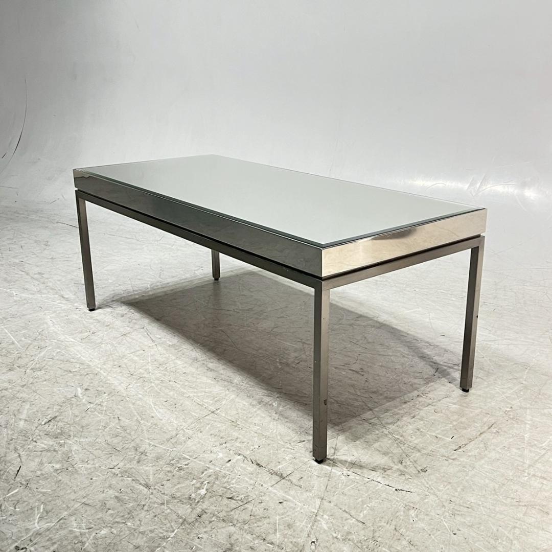 ミラーデザイン センターテーブル リビングテーブル ローテーブル ガラス モダン