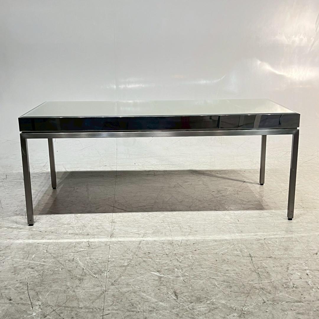 ミラーデザイン センターテーブル リビングテーブル ローテーブル ガラス モダン