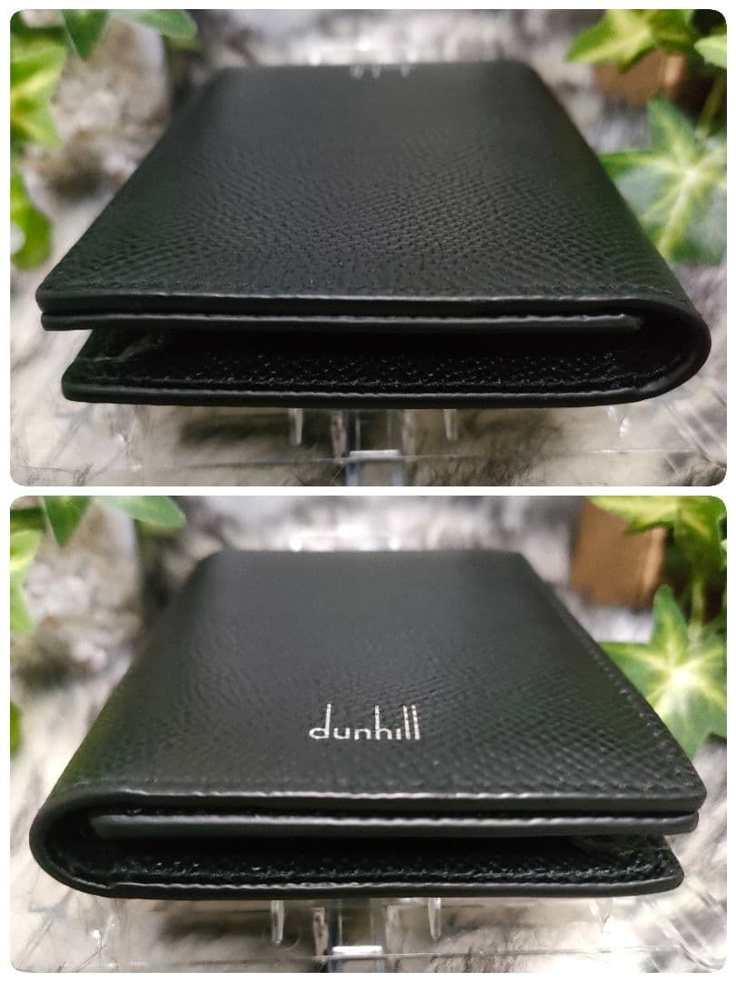 ダンヒル 名刺入れ ブラック レザー dunhill カドカン カードケース黒革