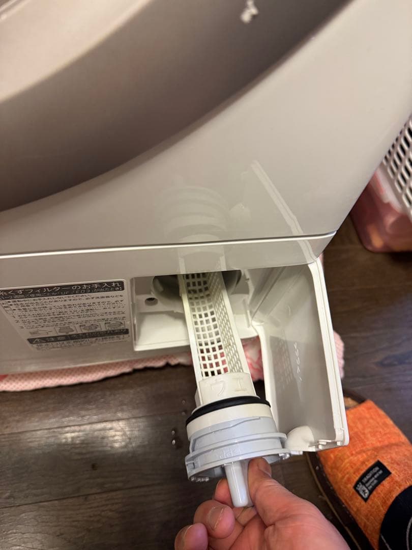 美品★送料込★2023年製 シャープ7kg ES-S7H-CLドラム式洗濯乾燥機