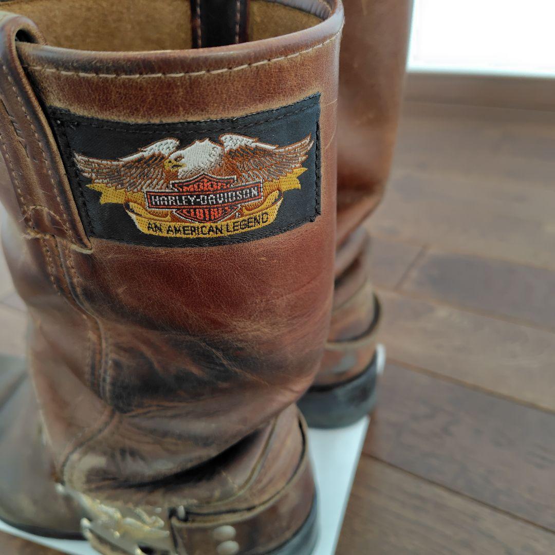 Harley-Davidson ブラウンミドルカットブーツ　ヴィンテージ