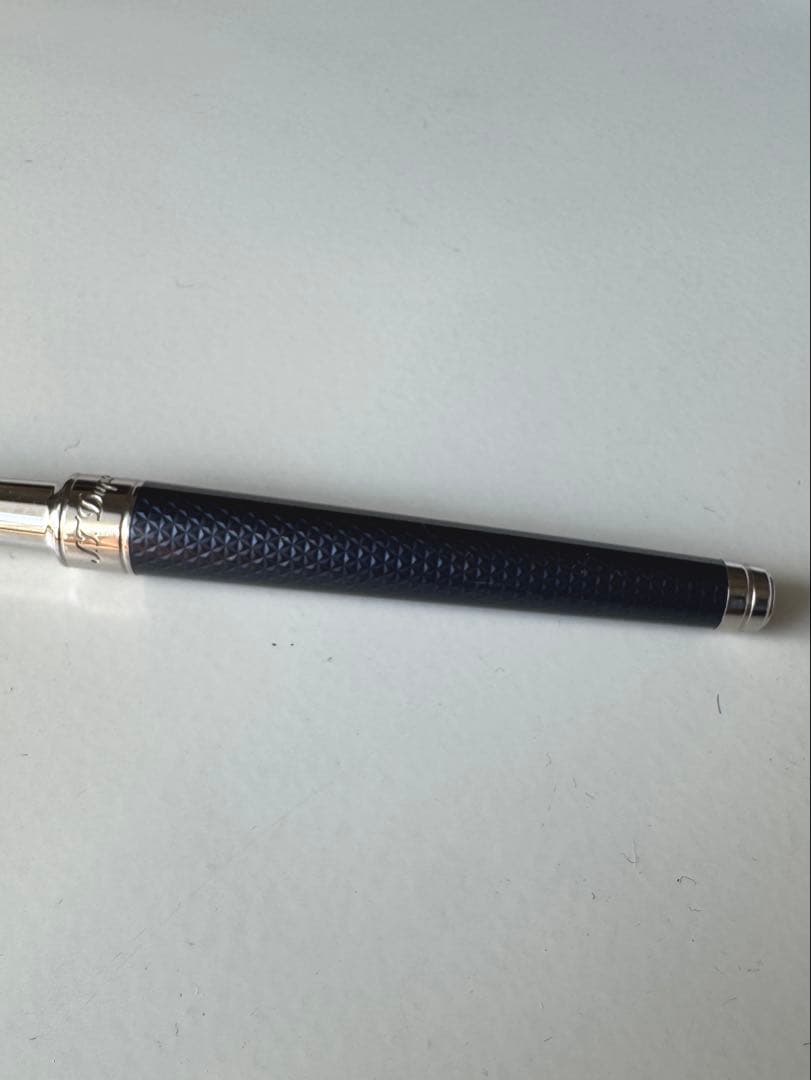 デュポン S.T.Dupont ギヨシェアンダーラッカー　ブルー 万年筆