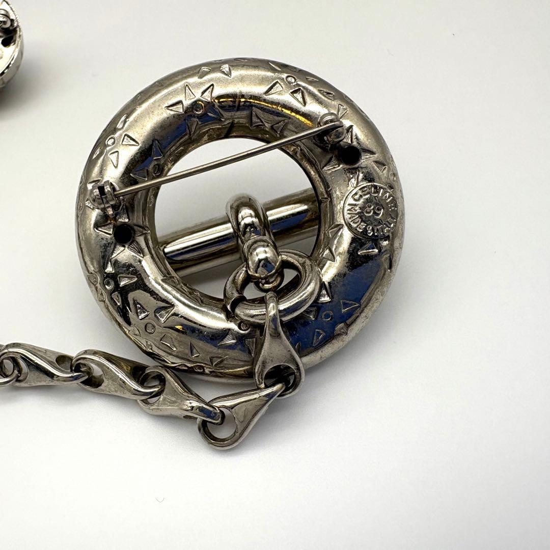 CELINE セリーヌ ブローチ ヴィンテージ ツイスト スターボール シルバー