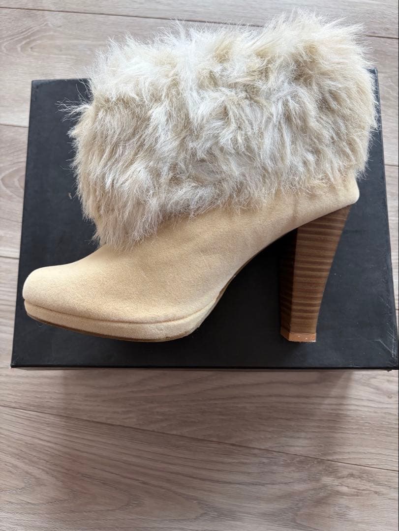 LIZ LISA リズリサ ファー付 ショートブーツ リボン　Lサイズ