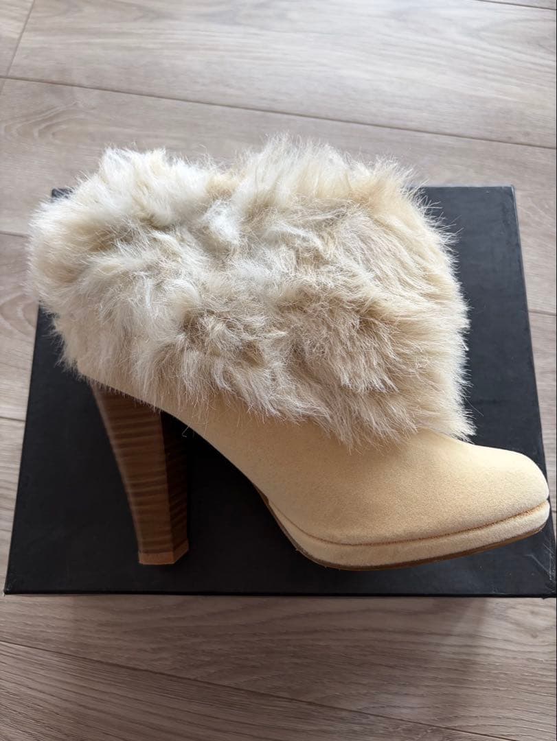 LIZ LISA リズリサ ファー付 ショートブーツ リボン　Lサイズ