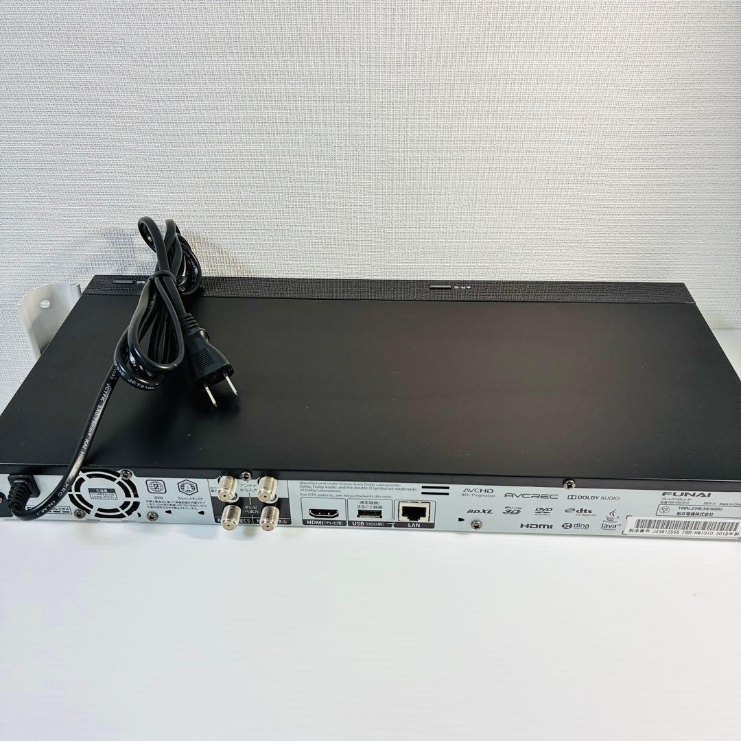 フナイ 2番組録画 ブルーレイディスクレコーダー1TB FBR-HW1010