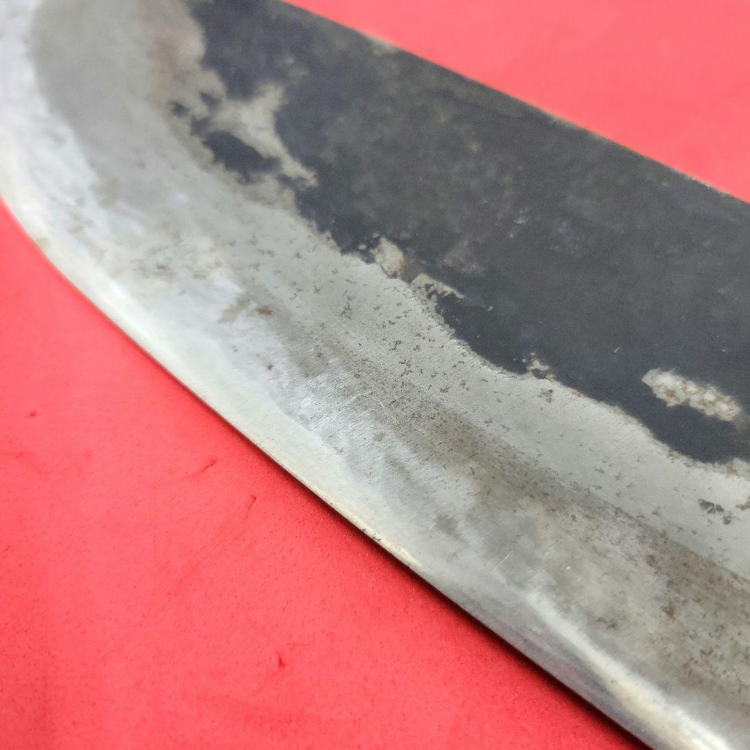 古式百錬　土佐　名匠　武峰作　アンティーク　ナタ　鉈　狩猟刀