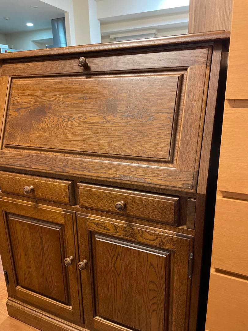 【葉山家具】No.CO-87 ライティングビューロー850（照明付）