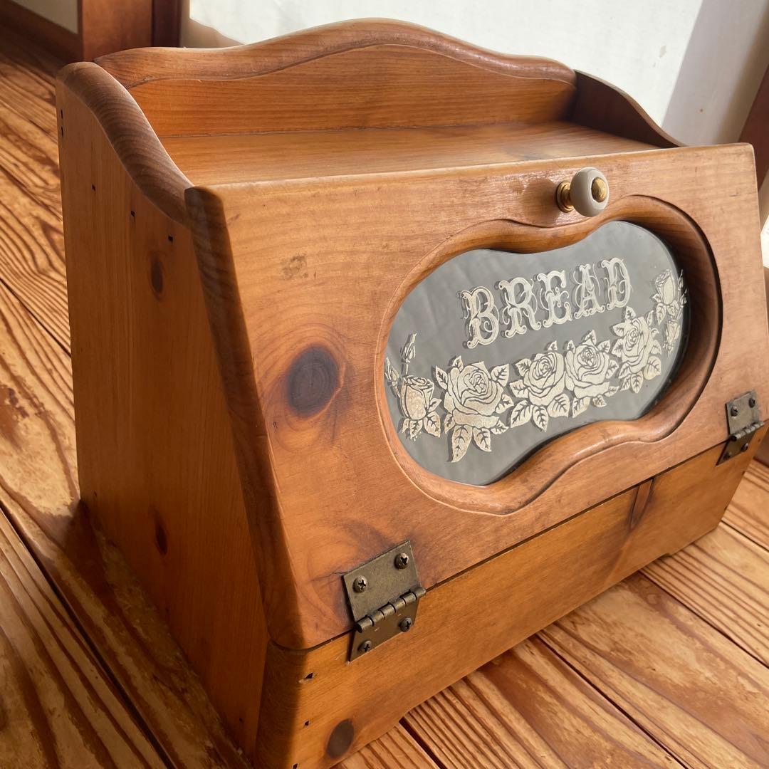 イマン imane レア 木製 ブレッドケース カントリー　アンティーク