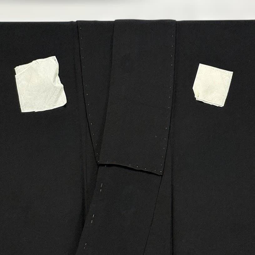 まりこさん専用　アンティーク　黒留袖　両褄　駒刺繍　大正ロマン　正絹　J101