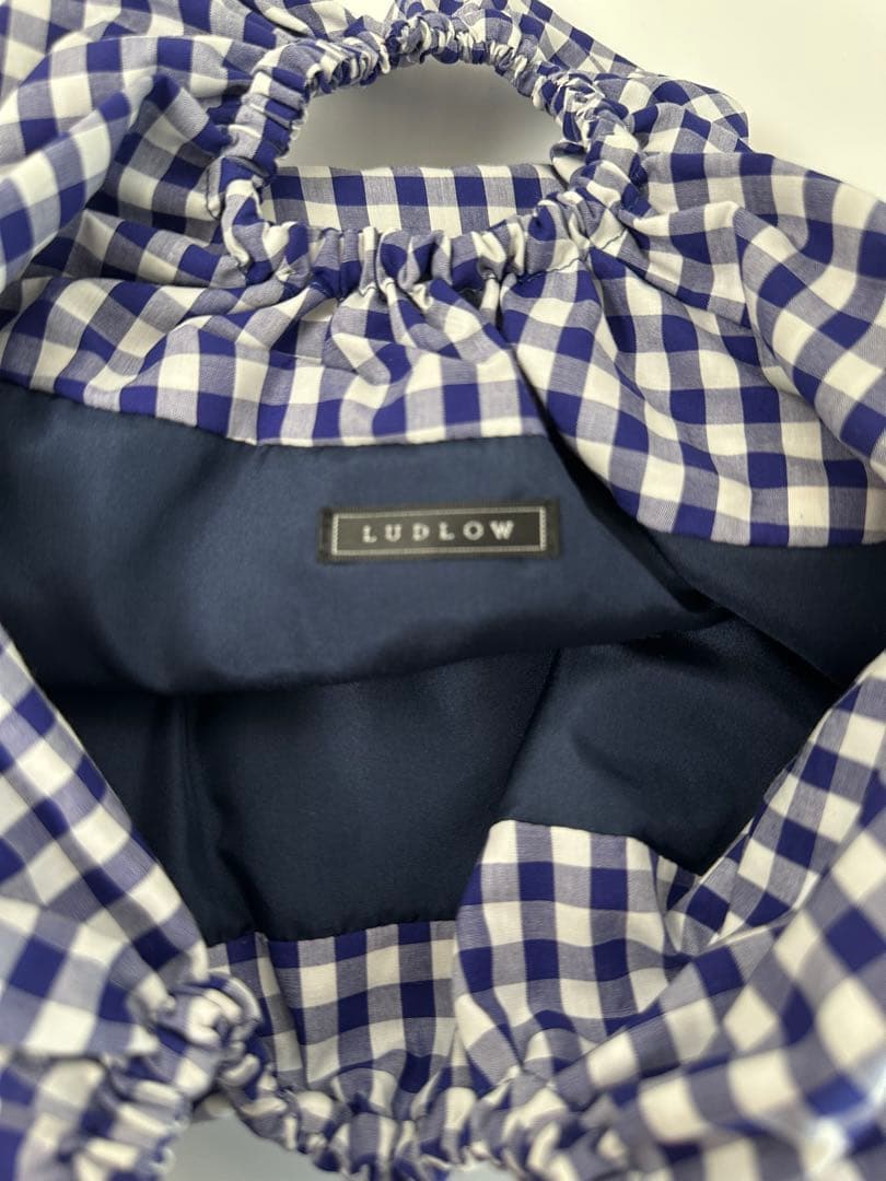 LUDLOW ギンガムチェック エコバッグ